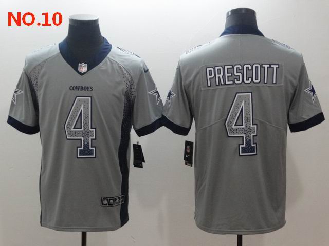 Men's Dallas Cowboys #4 Dak Prescott Jerseys NO.10;